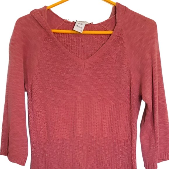 American Rag ◇ Knit Pullover Hoodie Top ◇ - Picture 4 of 6